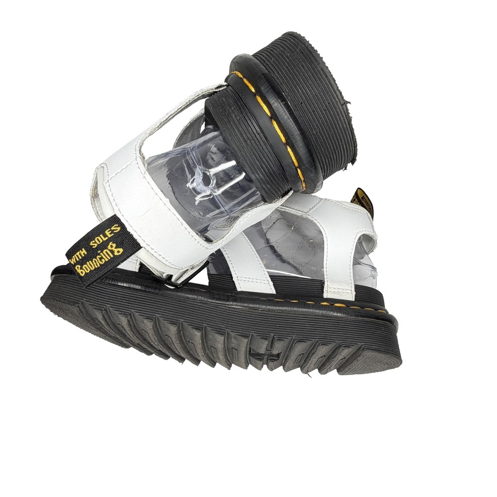 Dr. Martens Blaire white strappy platform sandals women's 7